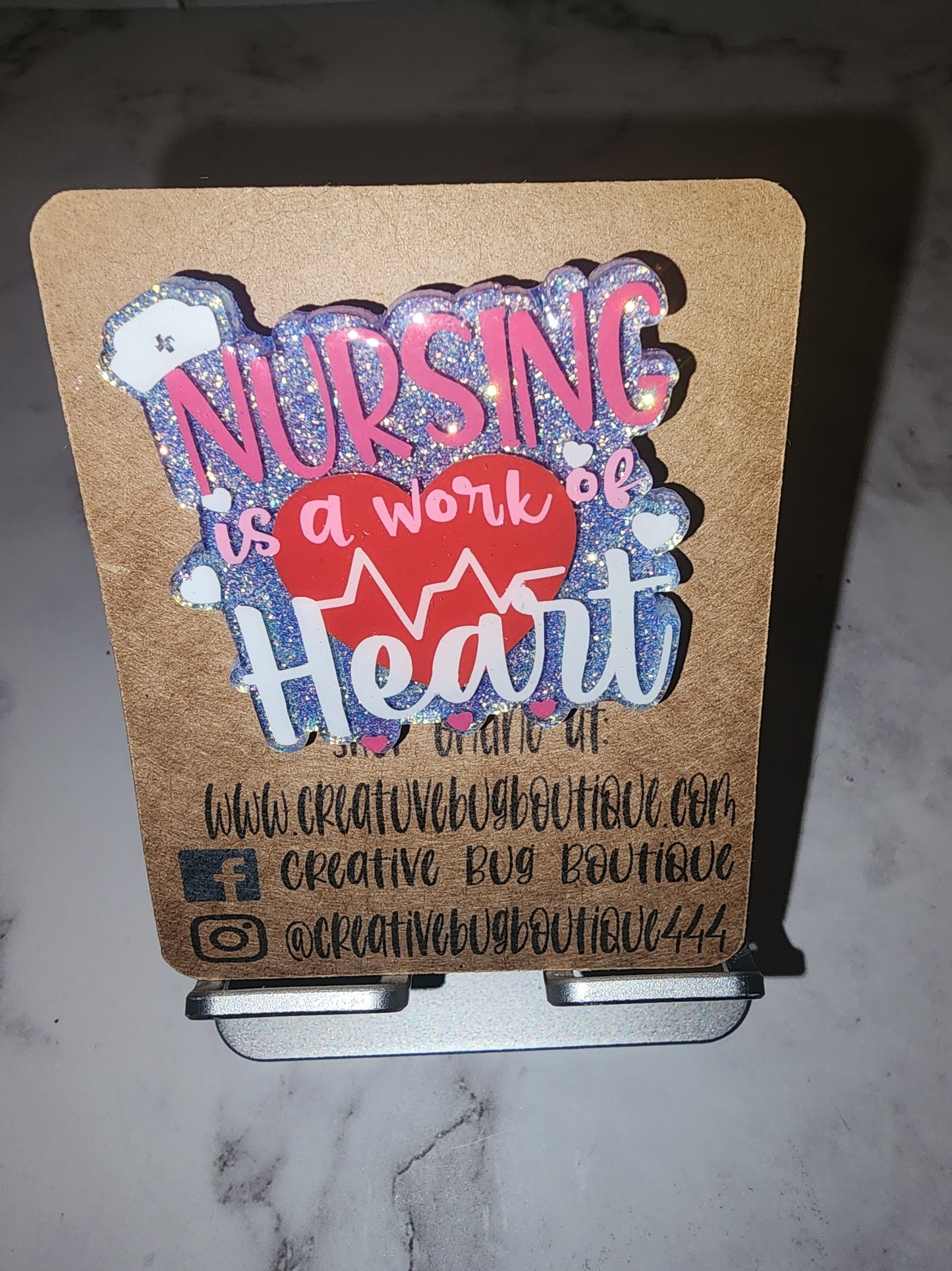 Nursing Is A Work Of Heart Badge Reel