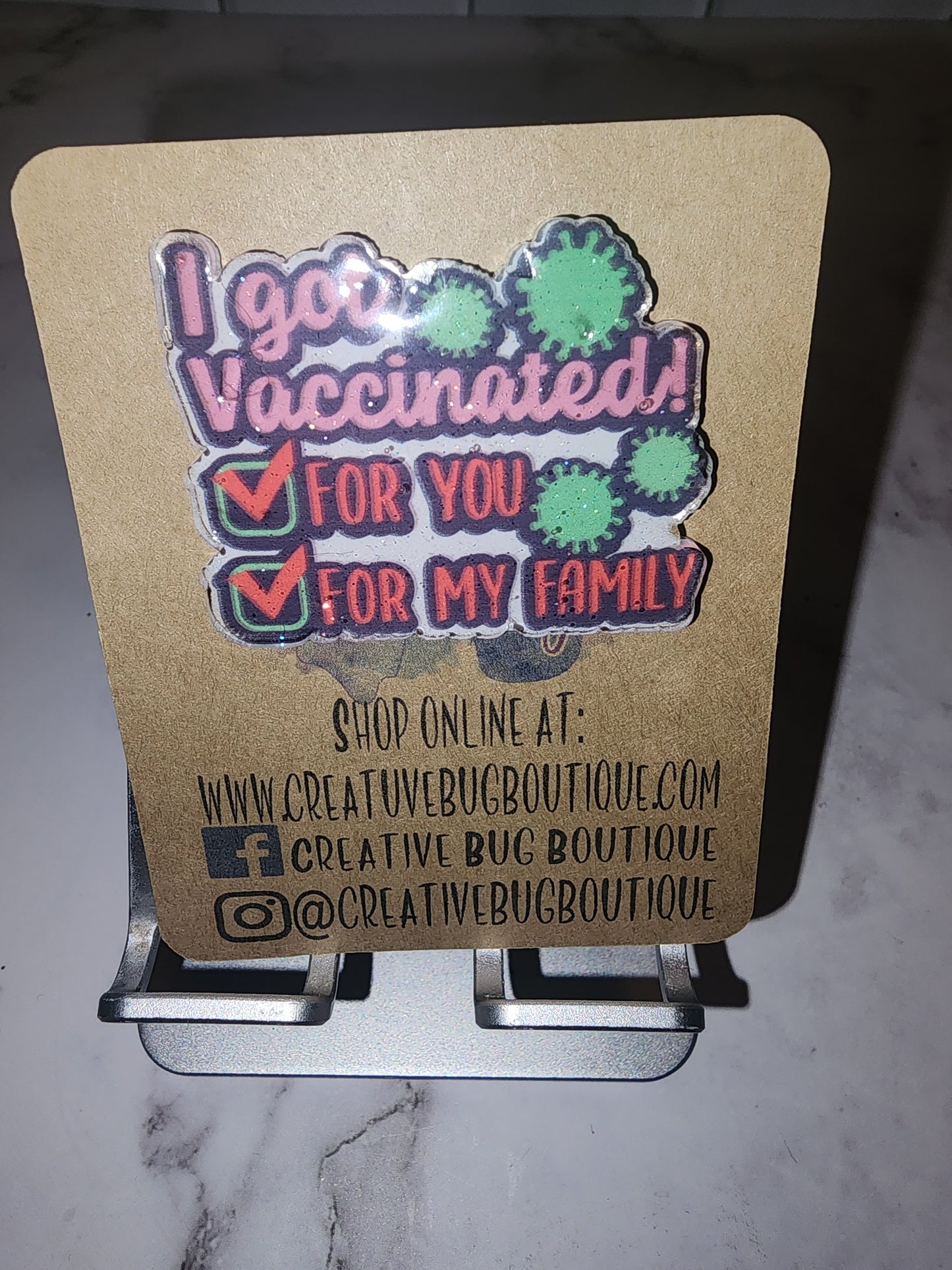 I Got Vaccinated Badge Reel