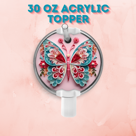 3D Butterfly Acrylic Topper