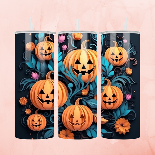 3D Pumpkin Tumbler