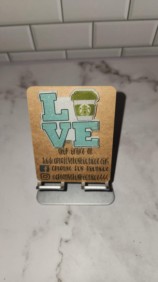 Love To Go Cup  Badge Reel