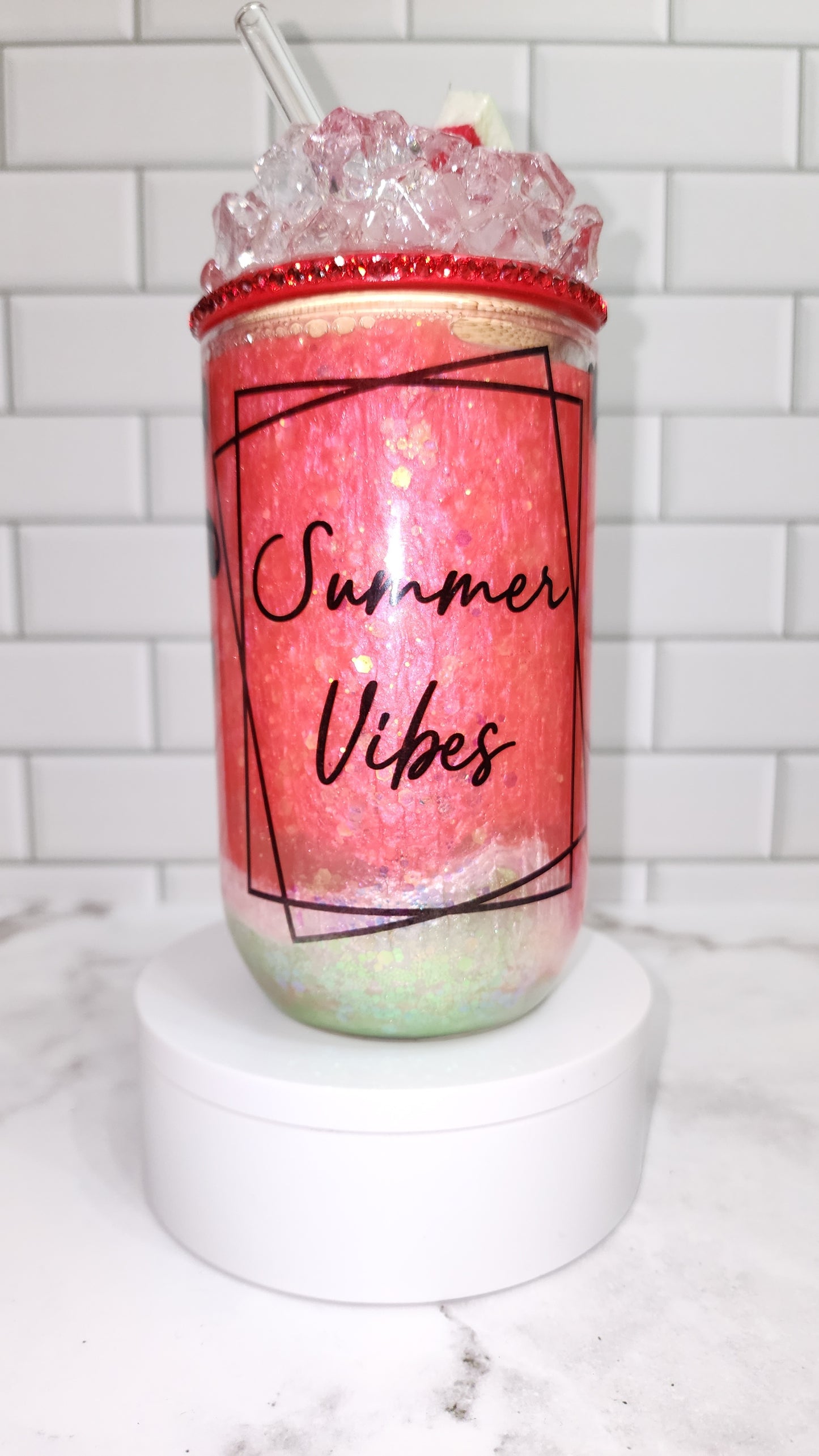 Summer Vibes Watermelon Tumbler