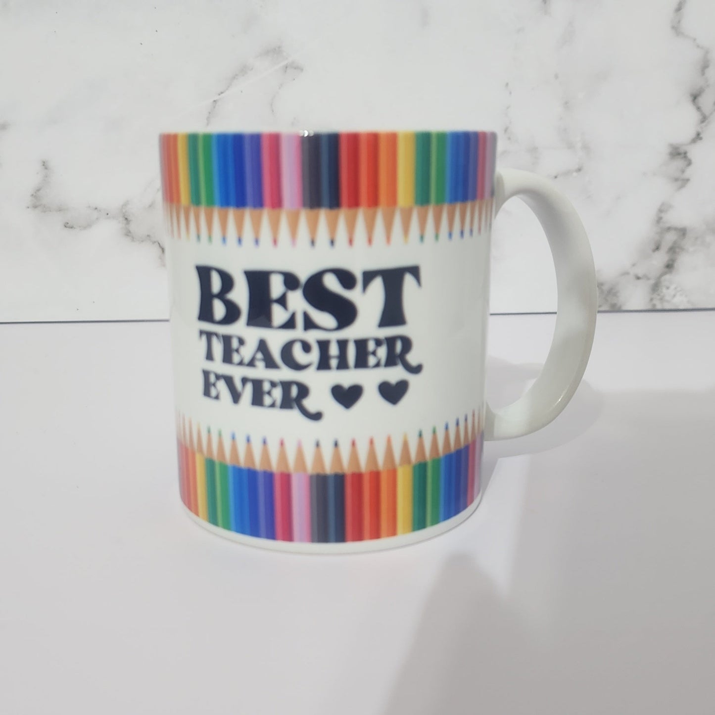 Color Pencil Border Best Teacher Ever