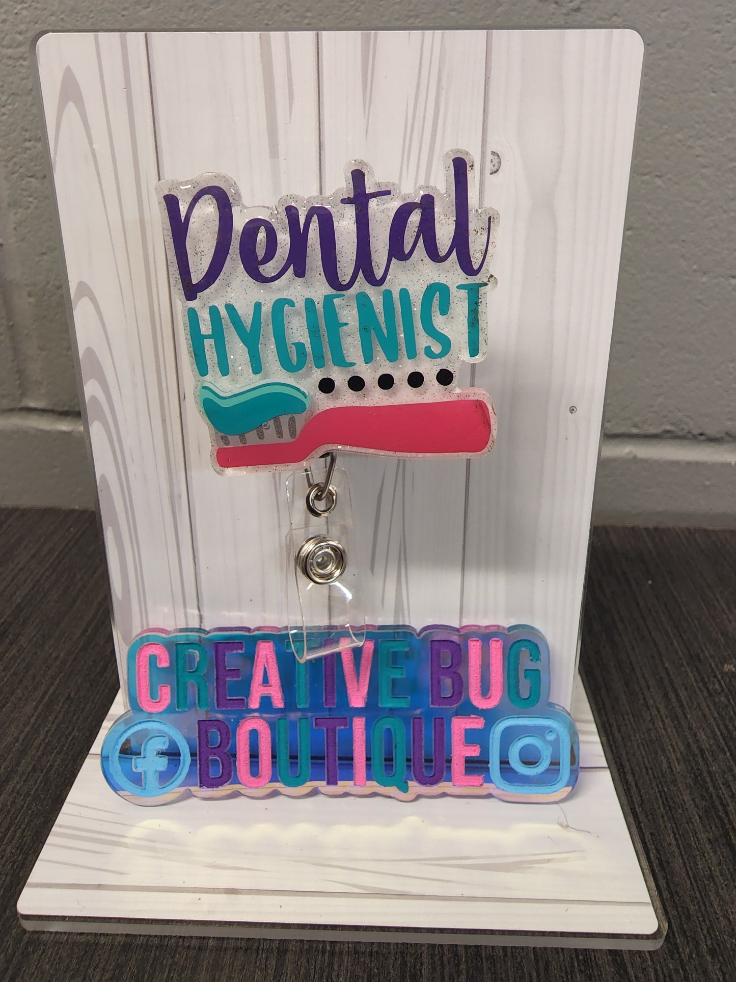 Dental Hygienist Badge Reel